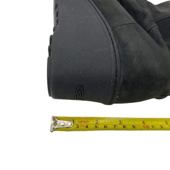 Keen Akita Size 11 Leather Slouch Wedge Boots Mid Calf Pull On Round Toe Comfort - Picture 12 of 12
